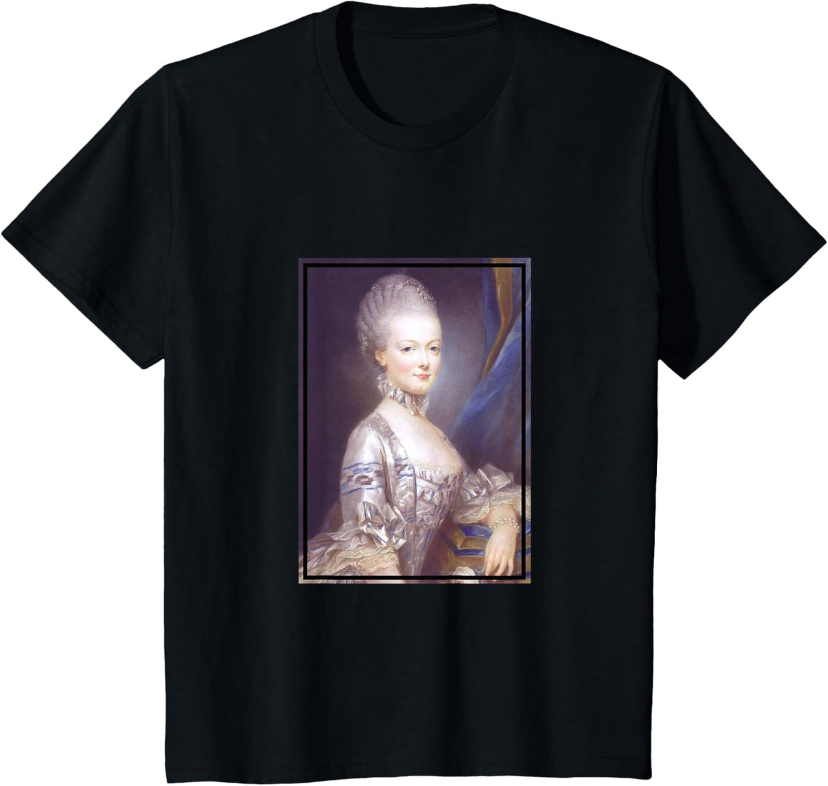 Young Marie Antoinette Painting Portrait (1769) T-Shirt - Black