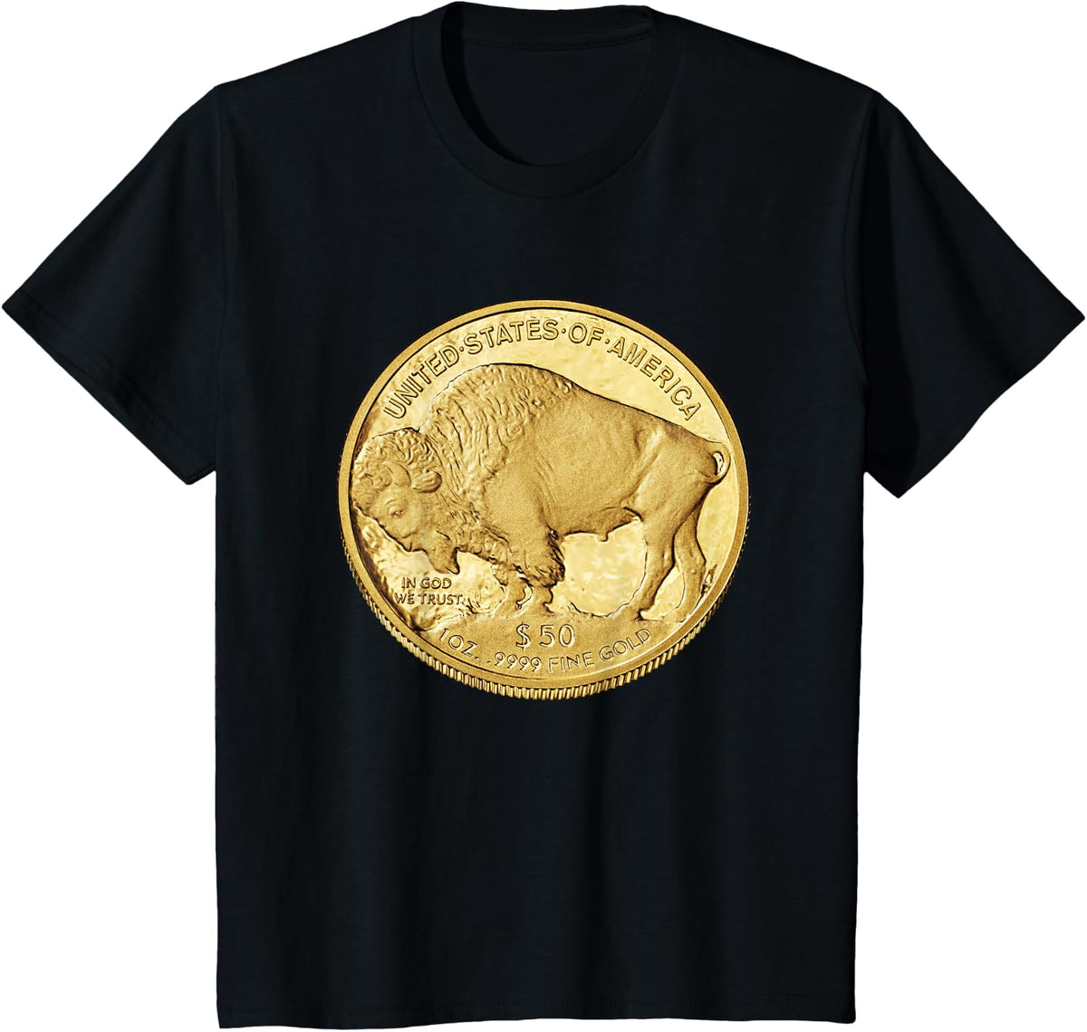 American Buffalo Gold Coin T-Shirt - Black