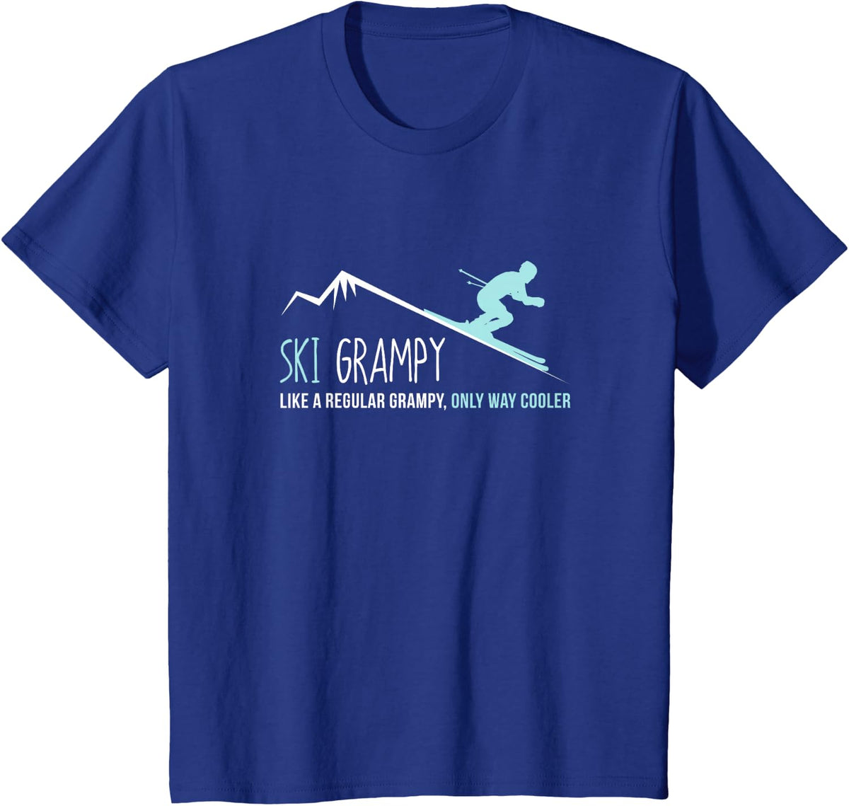 Ski Grampy Shirt, Funny Cute Winter Skiing Gift T-Shirt - Royal Blue