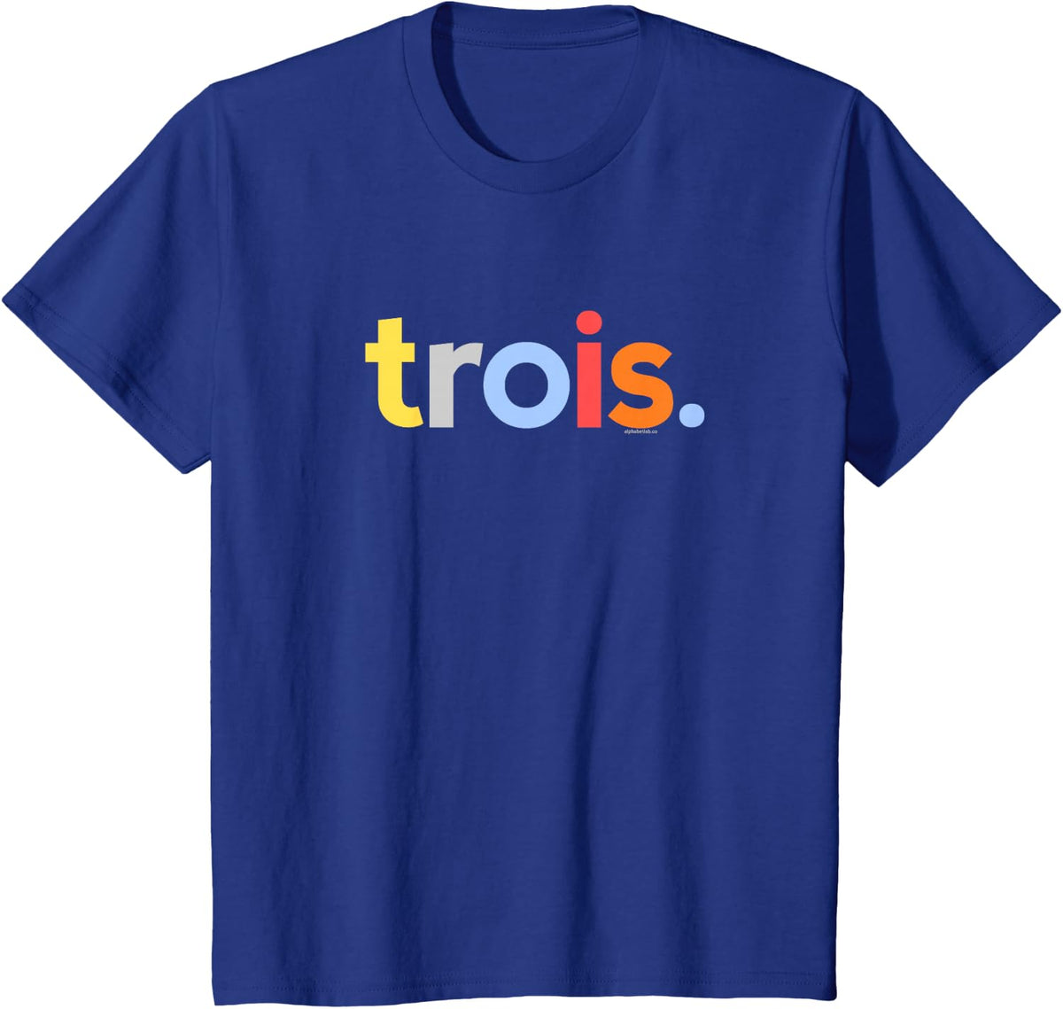 3rd Birthday Shirt Boy 3 Three Trois | French Anniversaire T-Shirt - Royal Blue