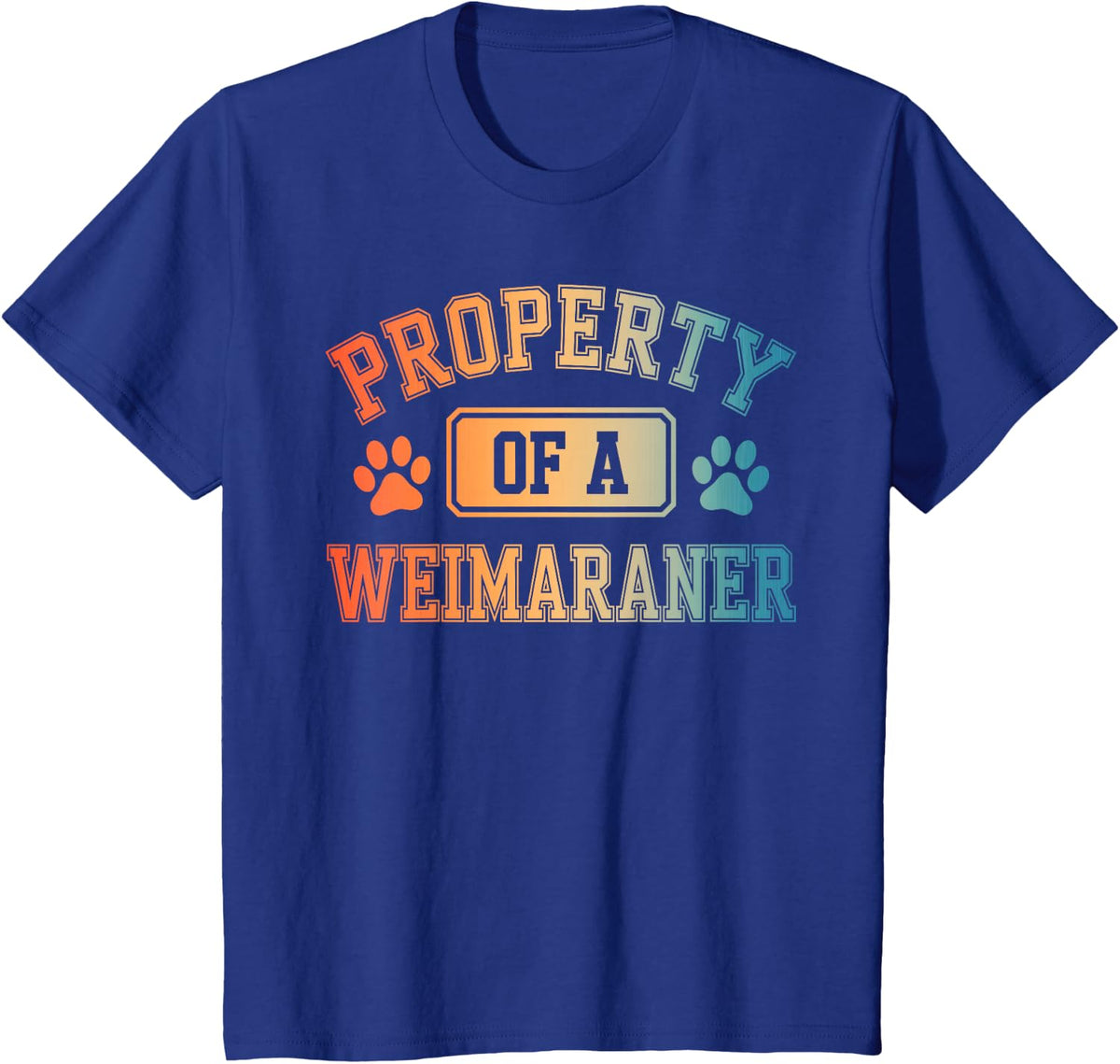 Funny Weimaraner Art for Men Women Weimaraner Dog Lovers T-Shirt - Royal Blue
