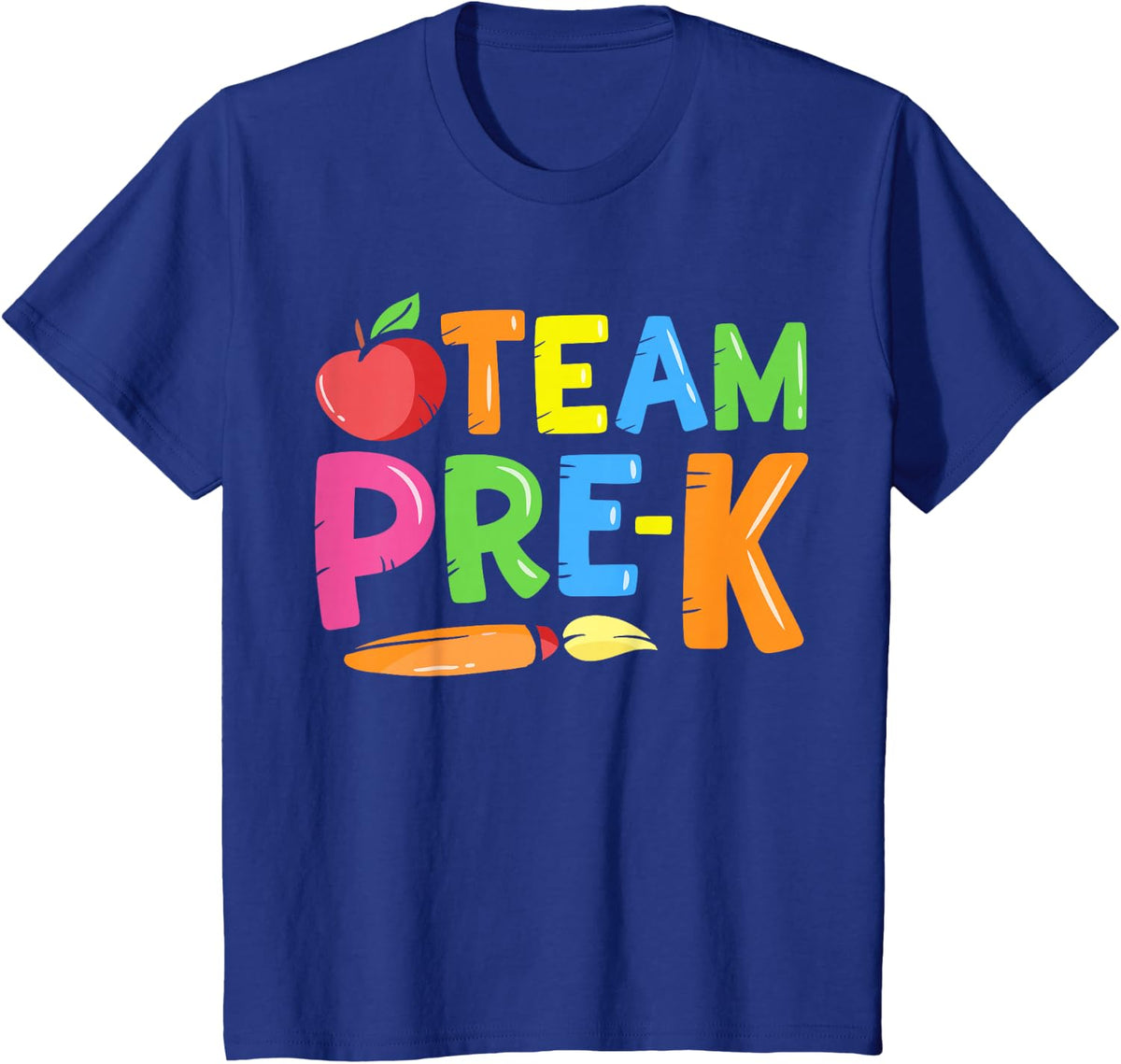 Team Pre-K Back To School Pre Nursery Teacher Student T-Shirt - Royal Blue