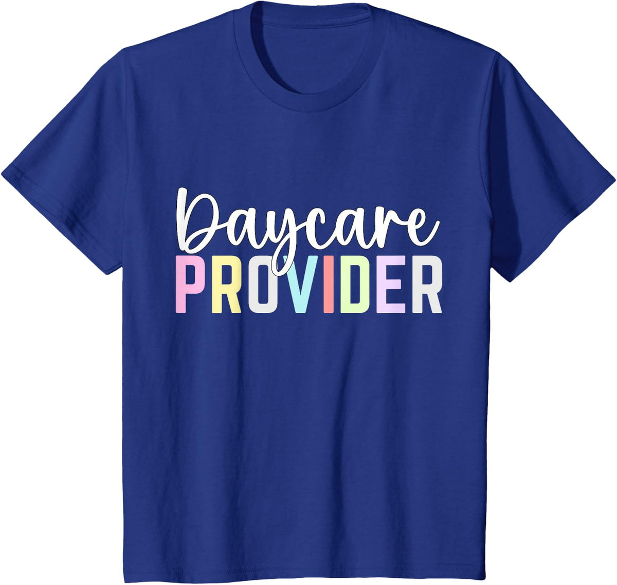 Thank You Licensed Daycare Provider Woman Assistant Daycare T-Shirt - Royal Blue