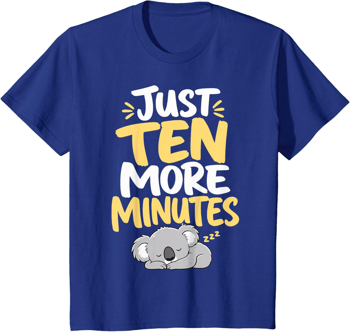 Cute Koala Sleeping T-Shirt - Royal Blue