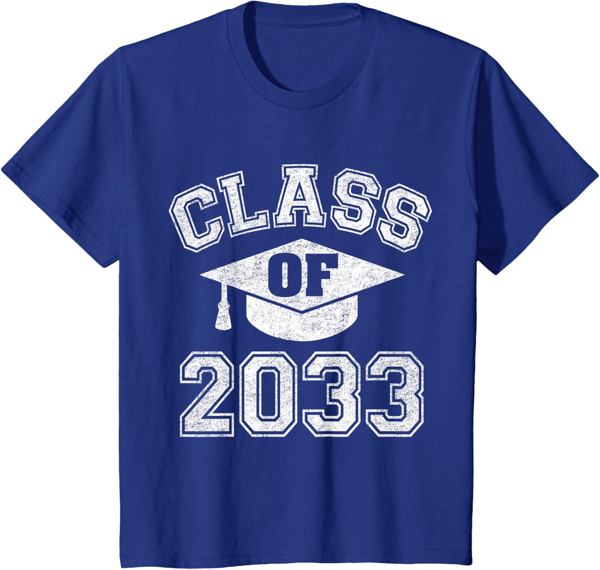Class Of 2033 Grow With Me First Day Of Nursery Gift T-Shirt - Royal Blue