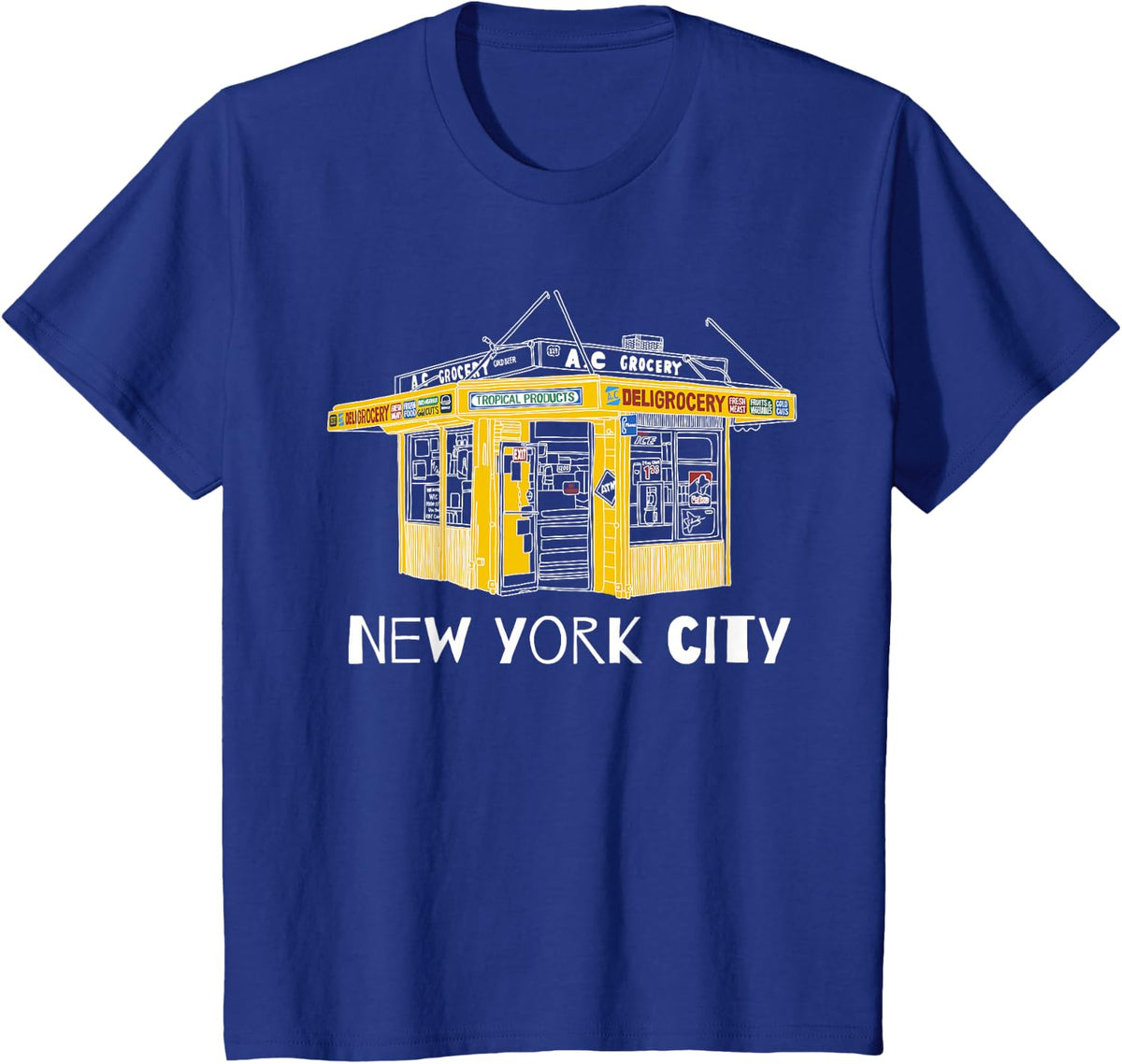 New York City NYC Bodega.for Big Apple fan T-Shirt - Royal Blue