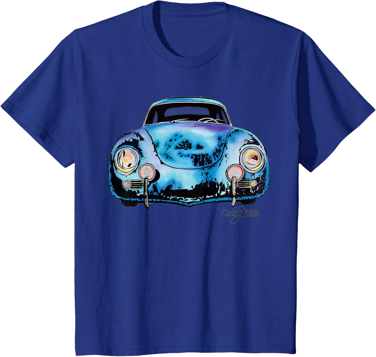 356 Speedster - Classic Sports Car T-Shirt - Royal Blue