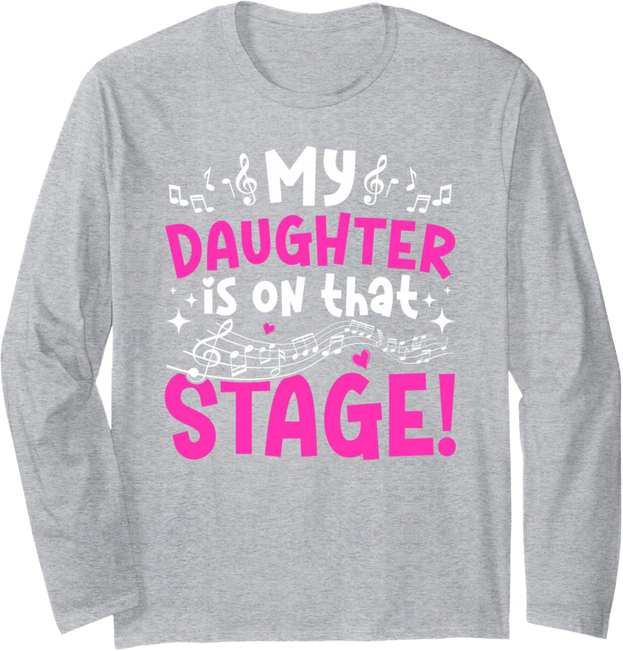 Choir Mom of A Choir Member Proud Choir Mama Choir Mother Long Sleeve T-Shirt - Adult Unisex Heather Grey