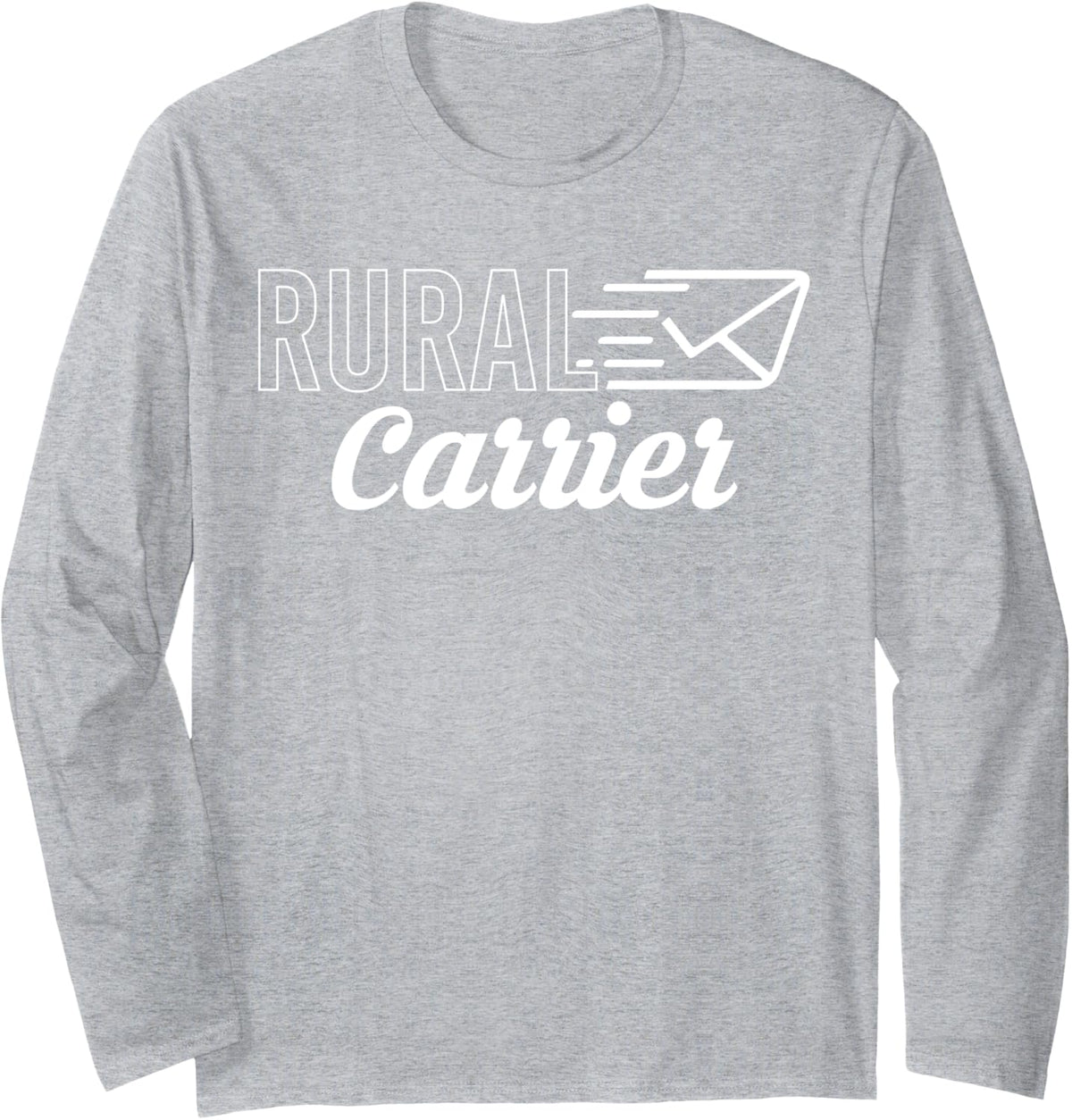 Rural Carrier Rural Carrier Mail Long Sleeve T-Shirt - Adult Unisex Heather Grey