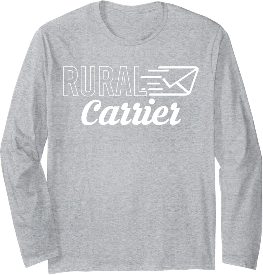 Rural Carrier Rural Carrier Mail Long Sleeve T-Shirt - Adult Unisex Heather Grey