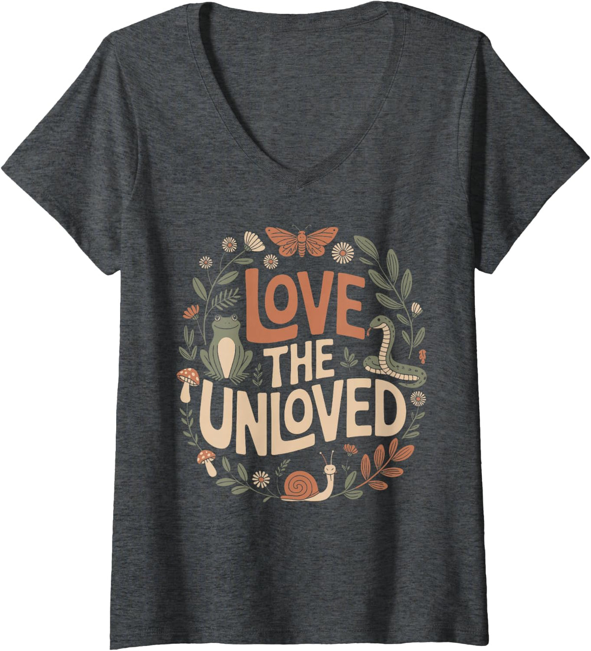 Women's Back to School Teachers Quote for Students V-Neck T-Shirt - Dark Heather Grey