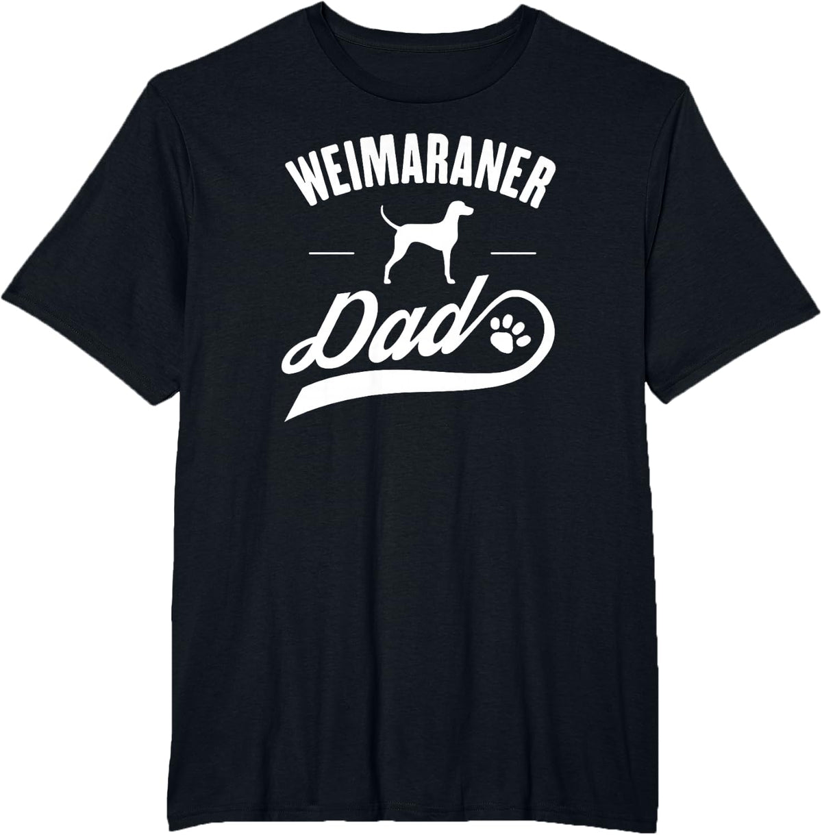 Weimaraner Dad T-Shirt - Black