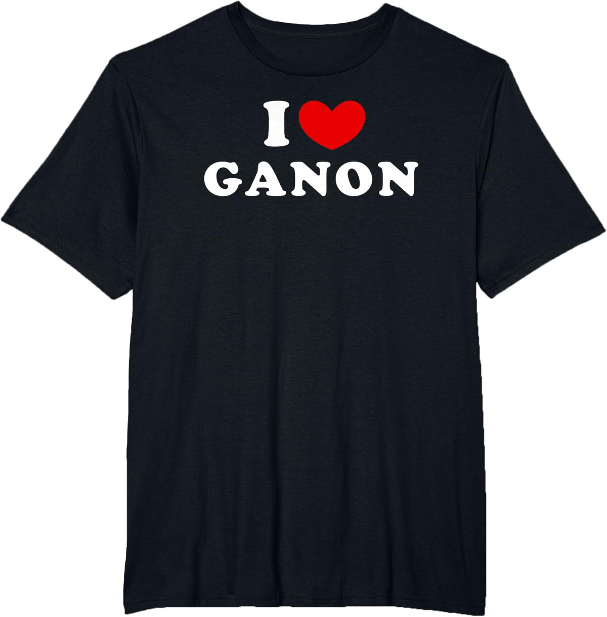 I Love Ganon, I Love Ganon T-Shirt - Black