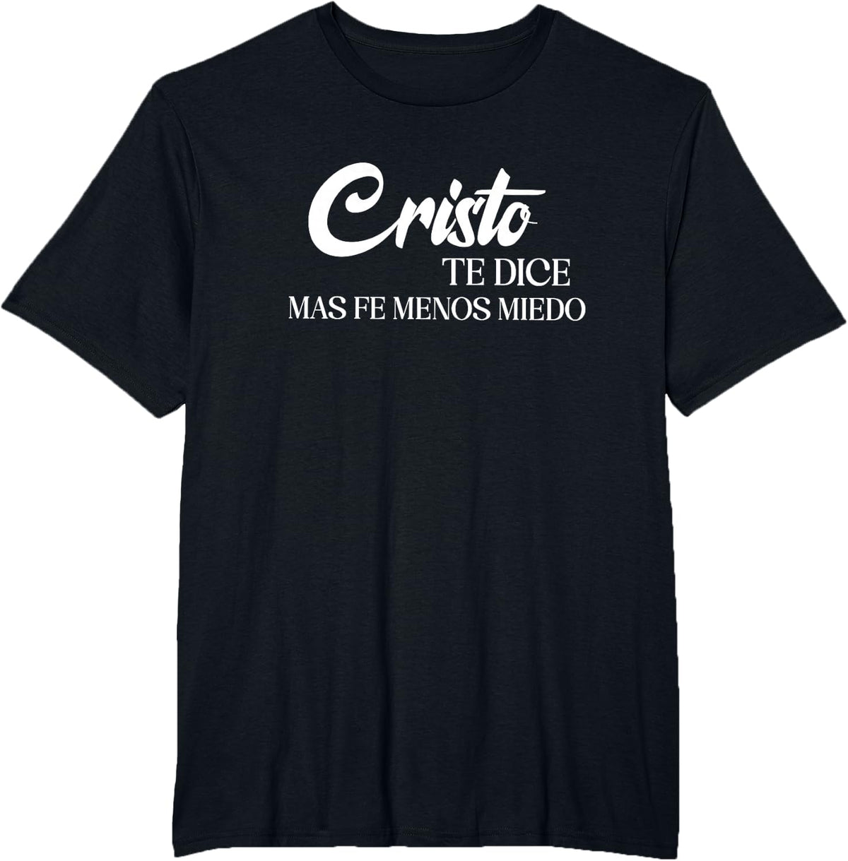 Camiseta cristiana en espanol Versiculo Spanish Christians T-Shirt - Black