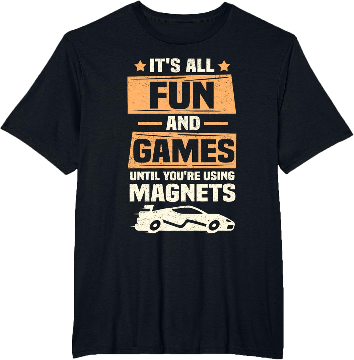 Slotcar Racetrack & Slot Car Racing T-Shirt - Black