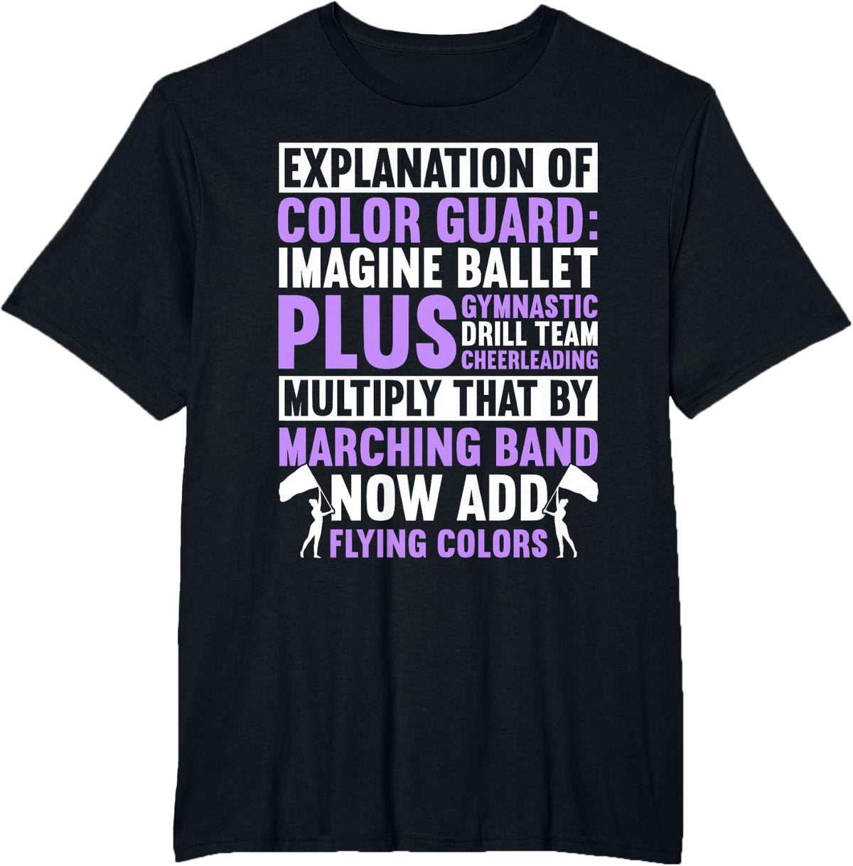Color Guard Explanation Of Color Guard T-Shirt - Black