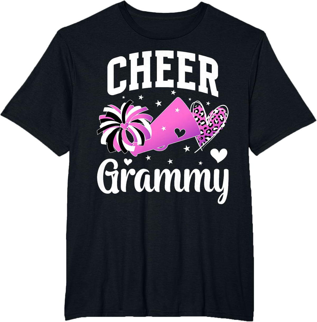 Cheer Grammy Grandma Cheerleader Grammy Cheerleading Grammy T-Shirt - Black