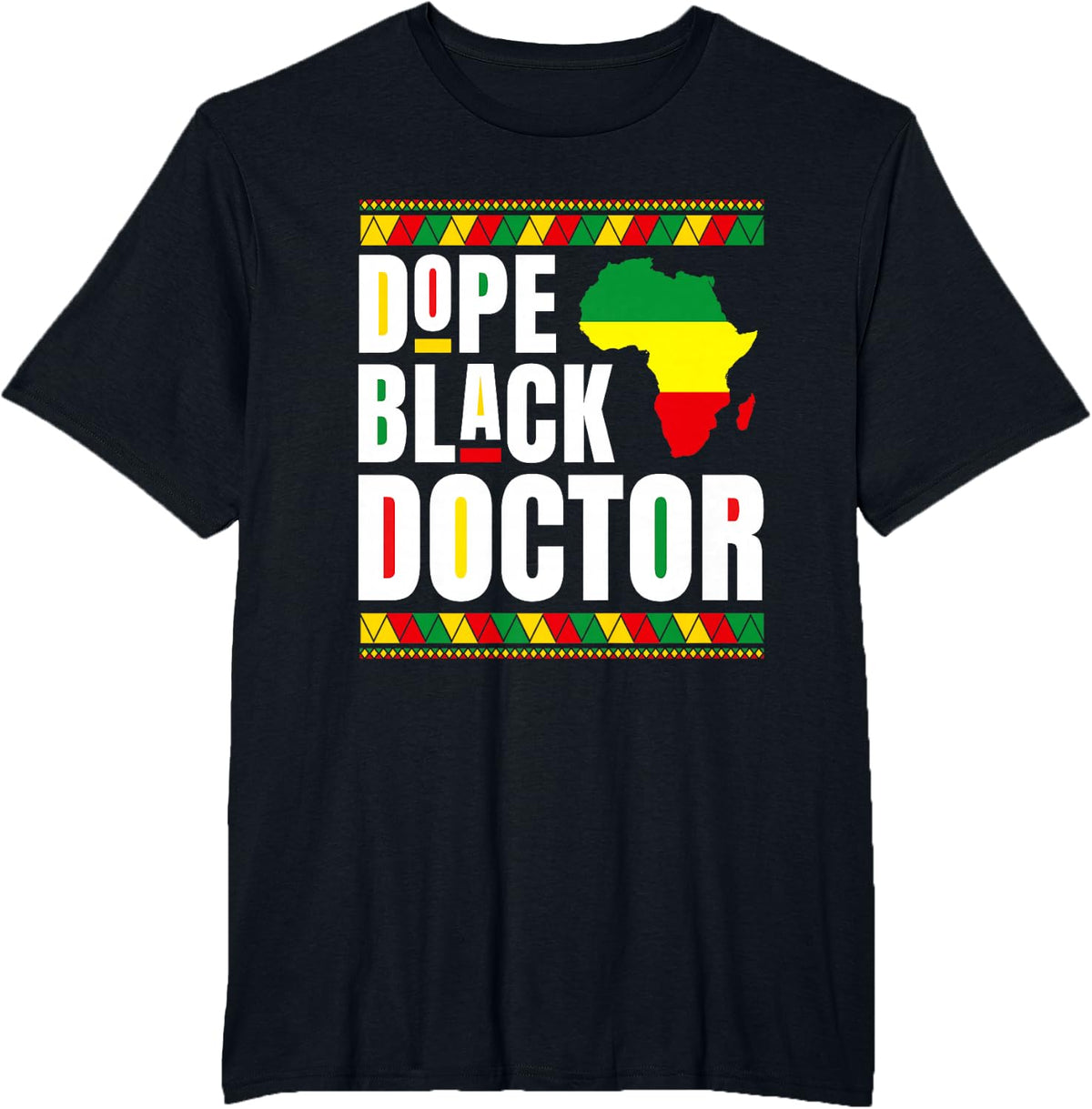 African American Hospital Physician Dope Black Doctor T-Shirt - Black