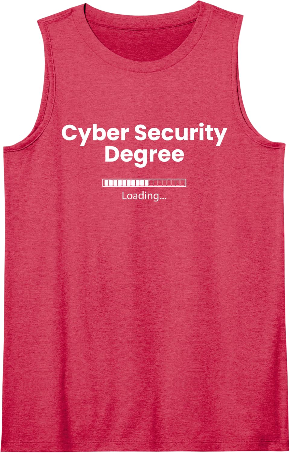Cyber Security Degree Loading Funny Cybersecurity Analysts Tank Top - Red