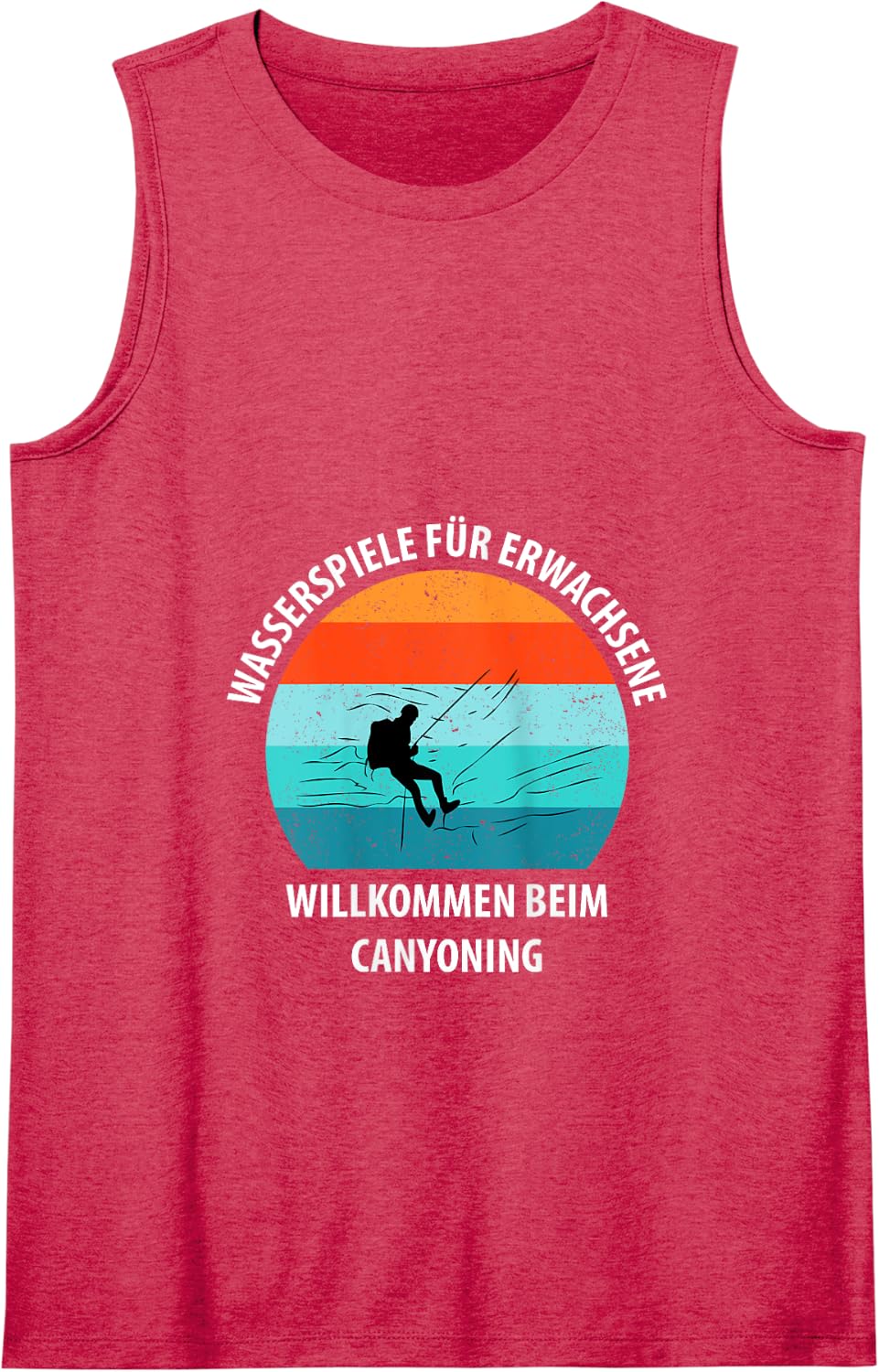 Canyoning Extreme Canyoning Gorges Hiking Tank Top - Red