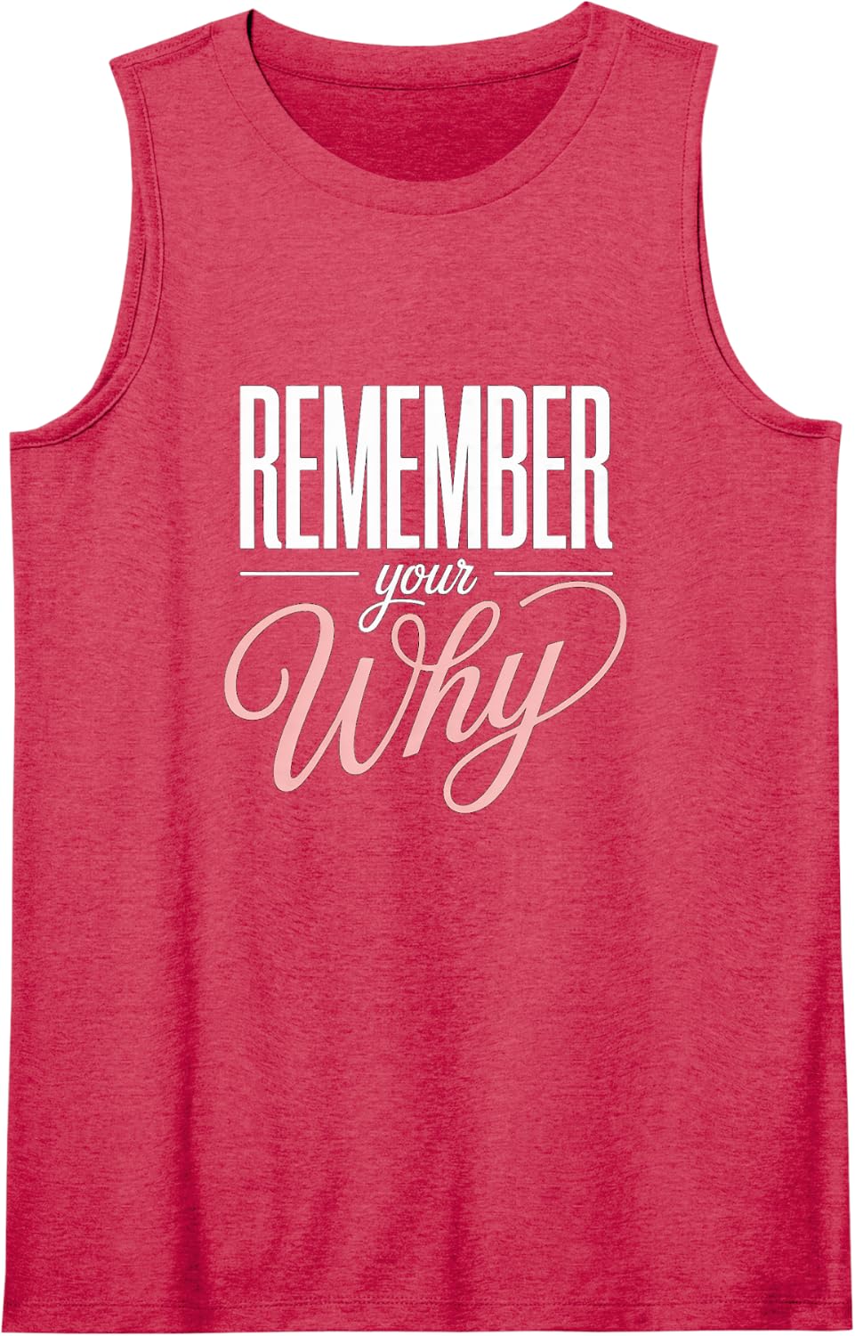 Remember Your Why Fitness Instructor Motivation Tank Top - Red