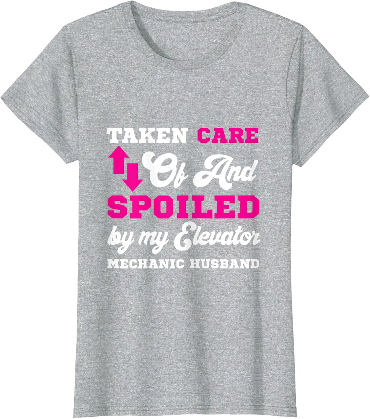 Elevator Husband Elevator Installer Elevator Technician T-Shirt - Heather Grey