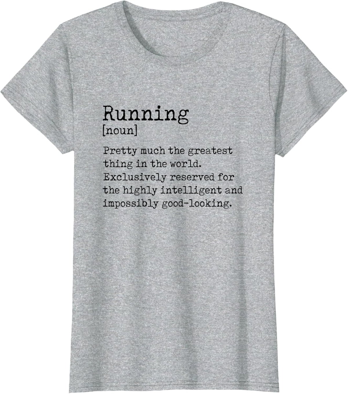 Definition Runner Graphic Running Jogger Sports Athlete T-Shirt - Heather Grey