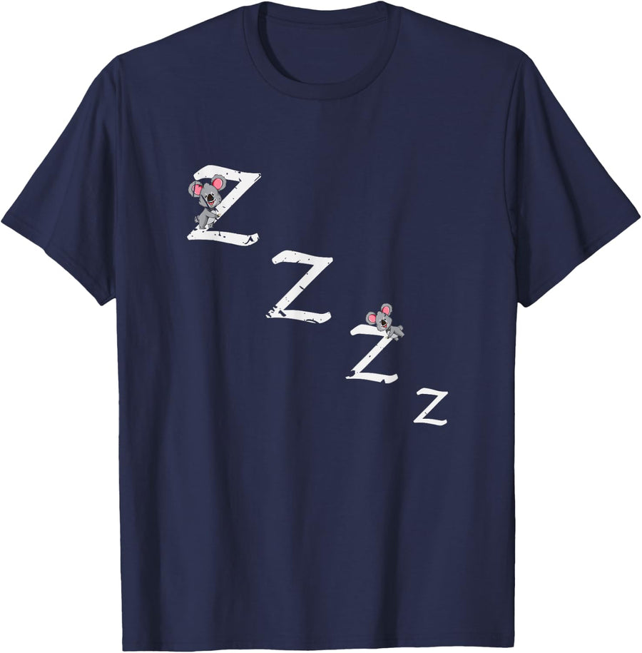 Sleepy Koala T-Shirt - Navy Blue