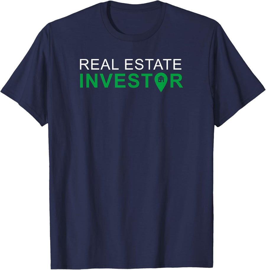 Real Estate Investor T Shirt T-Shirt - Navy Blue