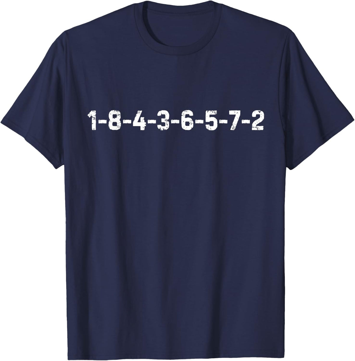 1-8-4-3-6-5-7-2 Firing Order Funny Offensive Rude Engineer T-Shirt - Navy Blue