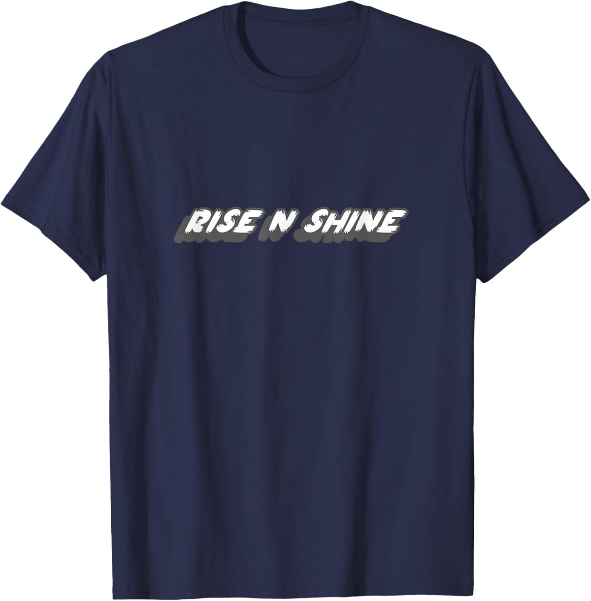 Rise N Shine | 80's and 90's Rap Song Music T-Shirt - Navy Blue