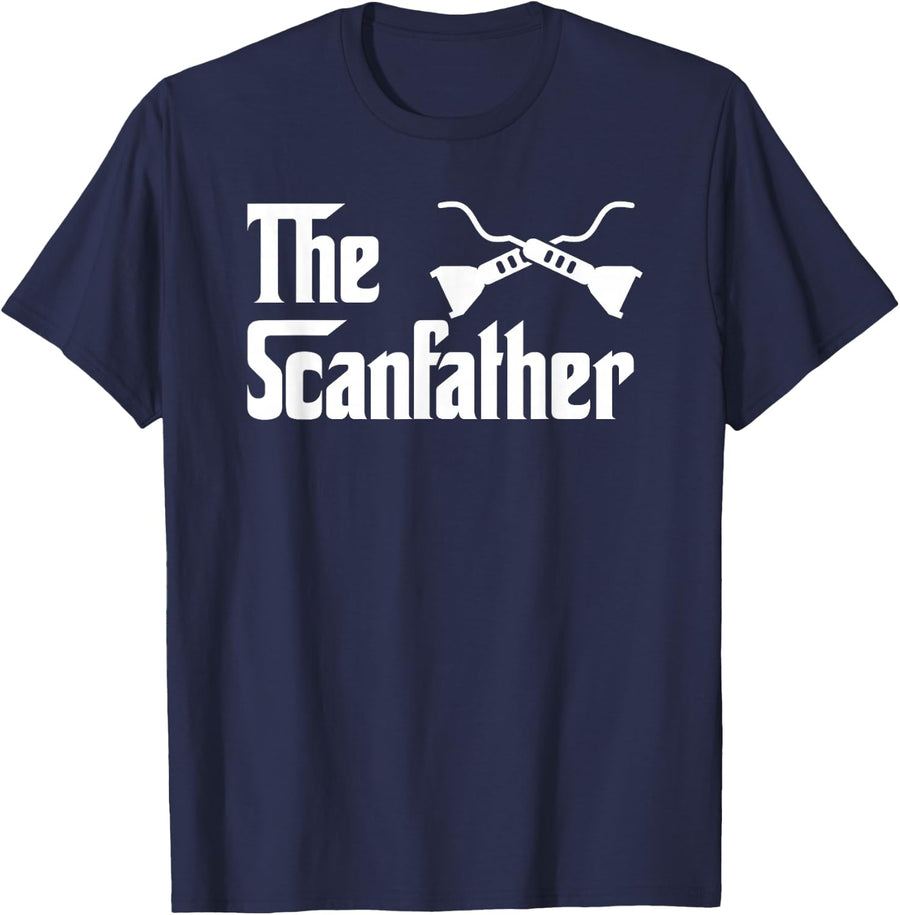 Radiology Tech Gift for Men Funny Ultrasound Dad T-Shirt - Navy Blue