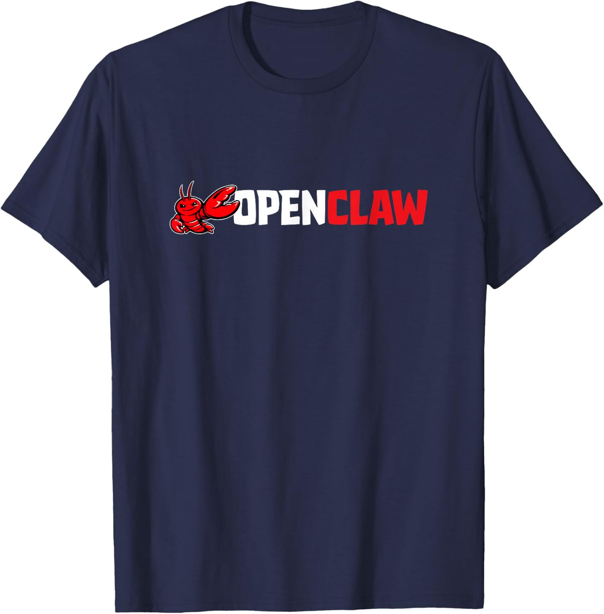 OpenClaw Logo T-Shirt - Navy Blue