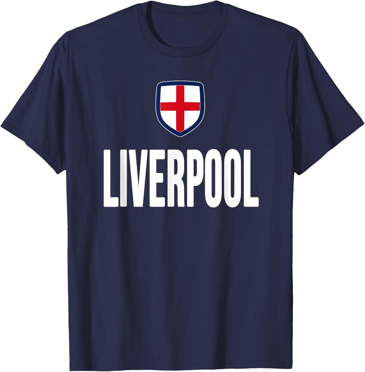 Liverpool Souvenir English T-Shirt T-Shirt - Navy Blue