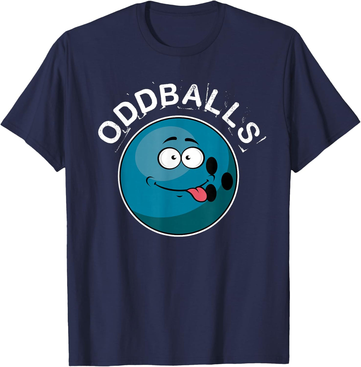 Oddballs Funny Bowling For Men Women Or Kids T-Shirt - Navy Blue