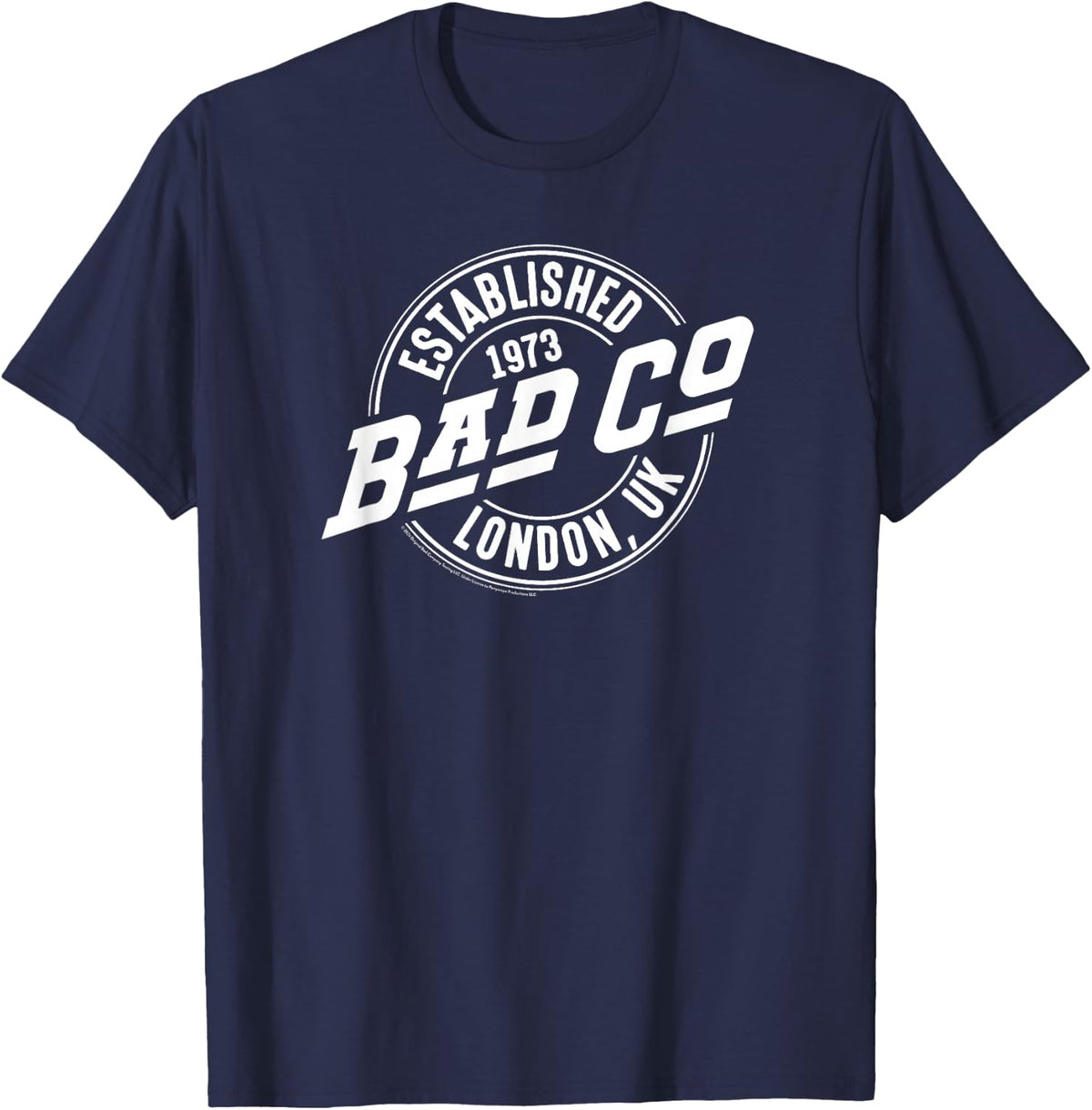 Bad Company Established 1973 London Logo T-Shirt - Navy Blue