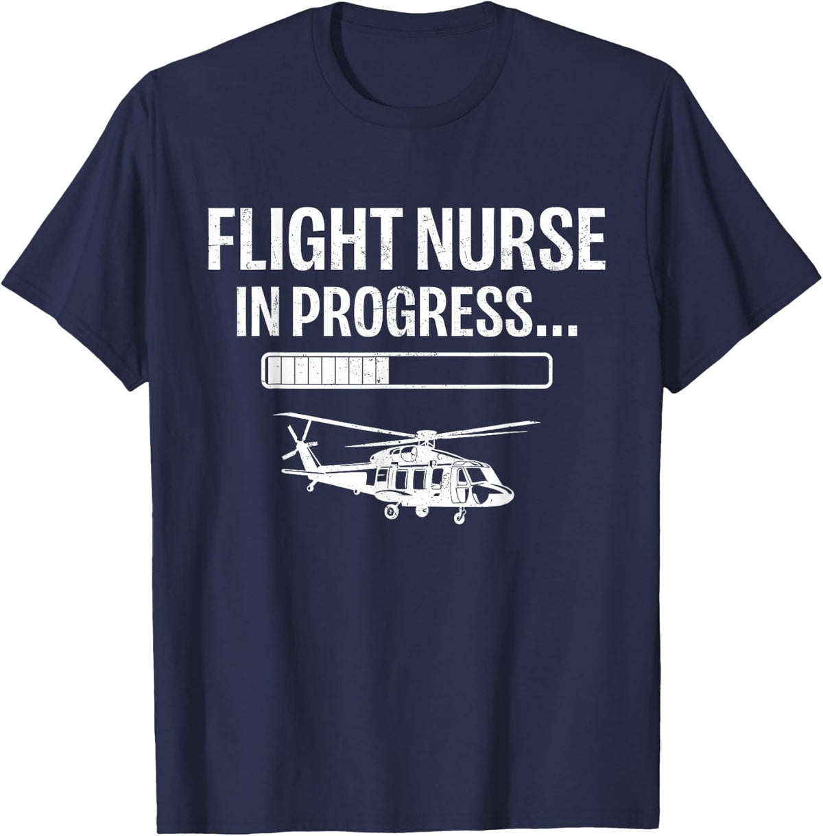 Flight Nursing School Student Future Flight Nurse T-Shirt - Unisex-Adults - Black - Small - Short Sleeve - T-Shirt - Navy
