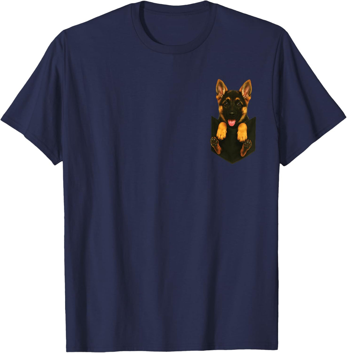 German Shepherd T-Shirt - Navy Blue