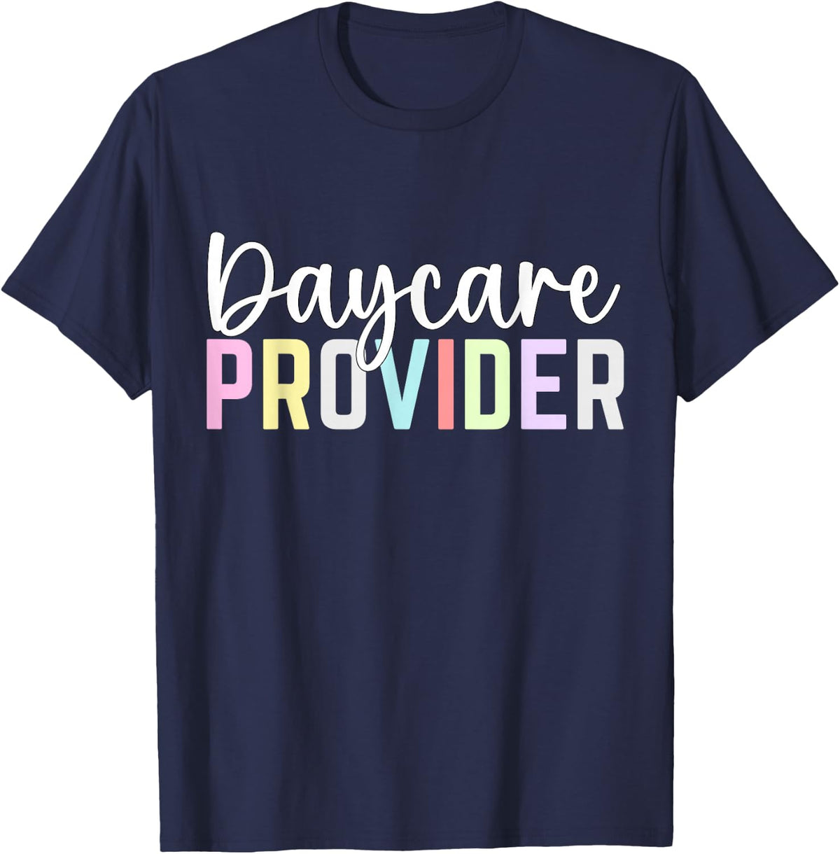 Thank You Licensed Daycare Provider Woman Assistant Daycare T-Shirt - Navy Blue