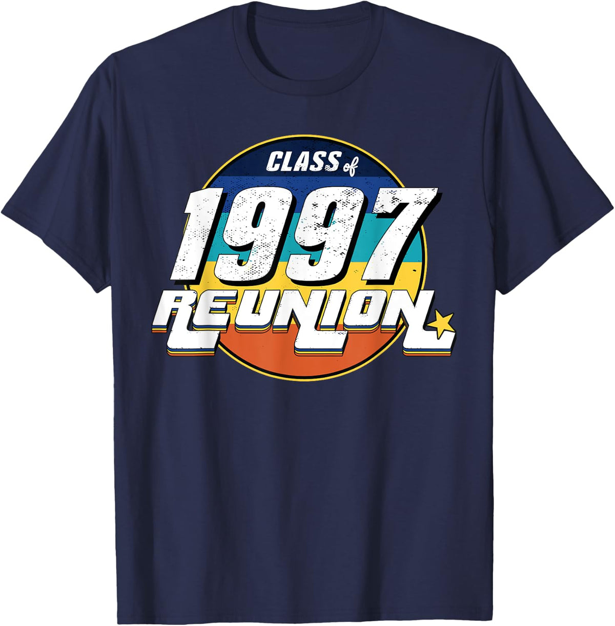 Vintage Class of 1997 Reunion Anniversary Alumni 97 College T-Shirt - Navy Blue