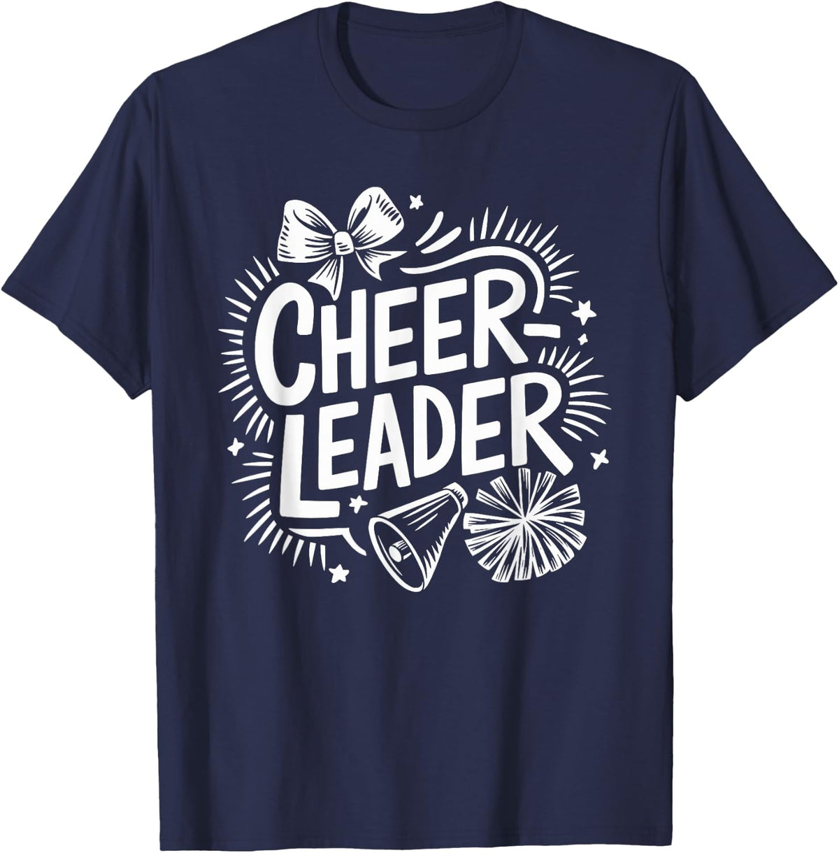 Cheerleader Cheer Team, Cheer Cheerleader Cheerleading T-Shirt - Navy Blue