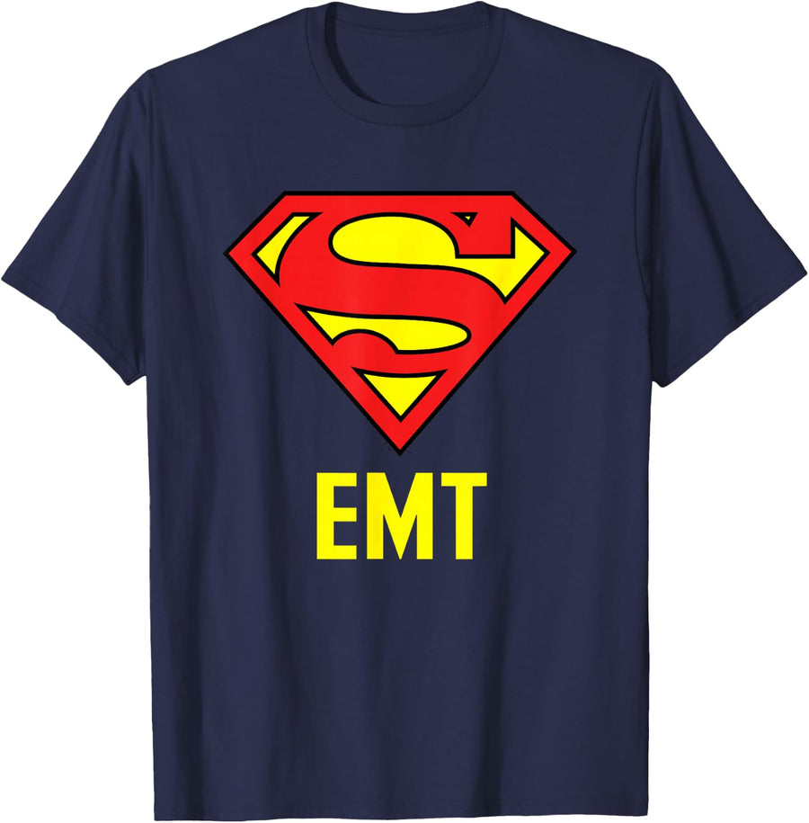 Superman Super EMT T-Shirt - Navy Blue