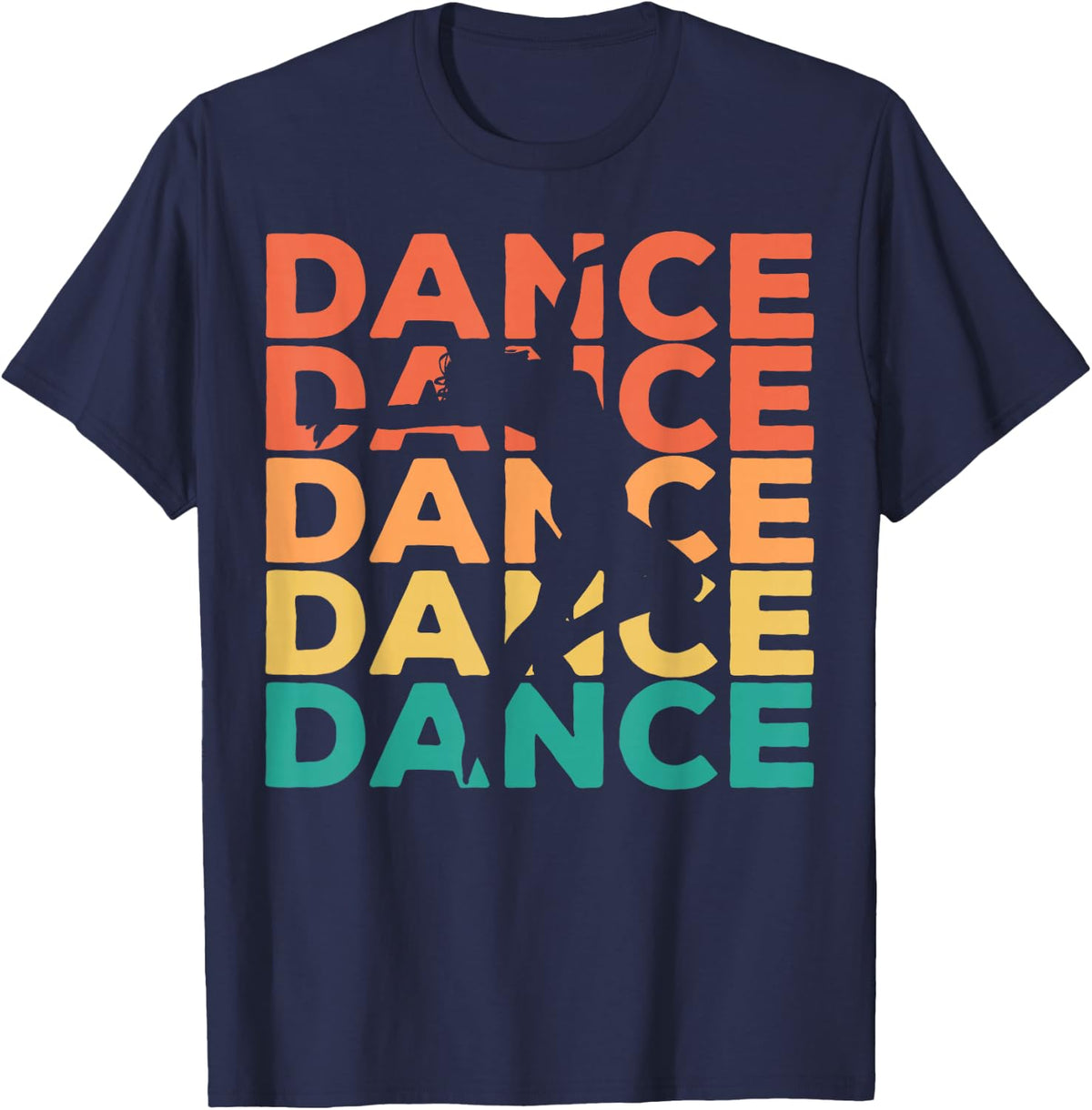 Retro Vintage Dancing Gift for Dancers T-Shirt Small - Navy Blue