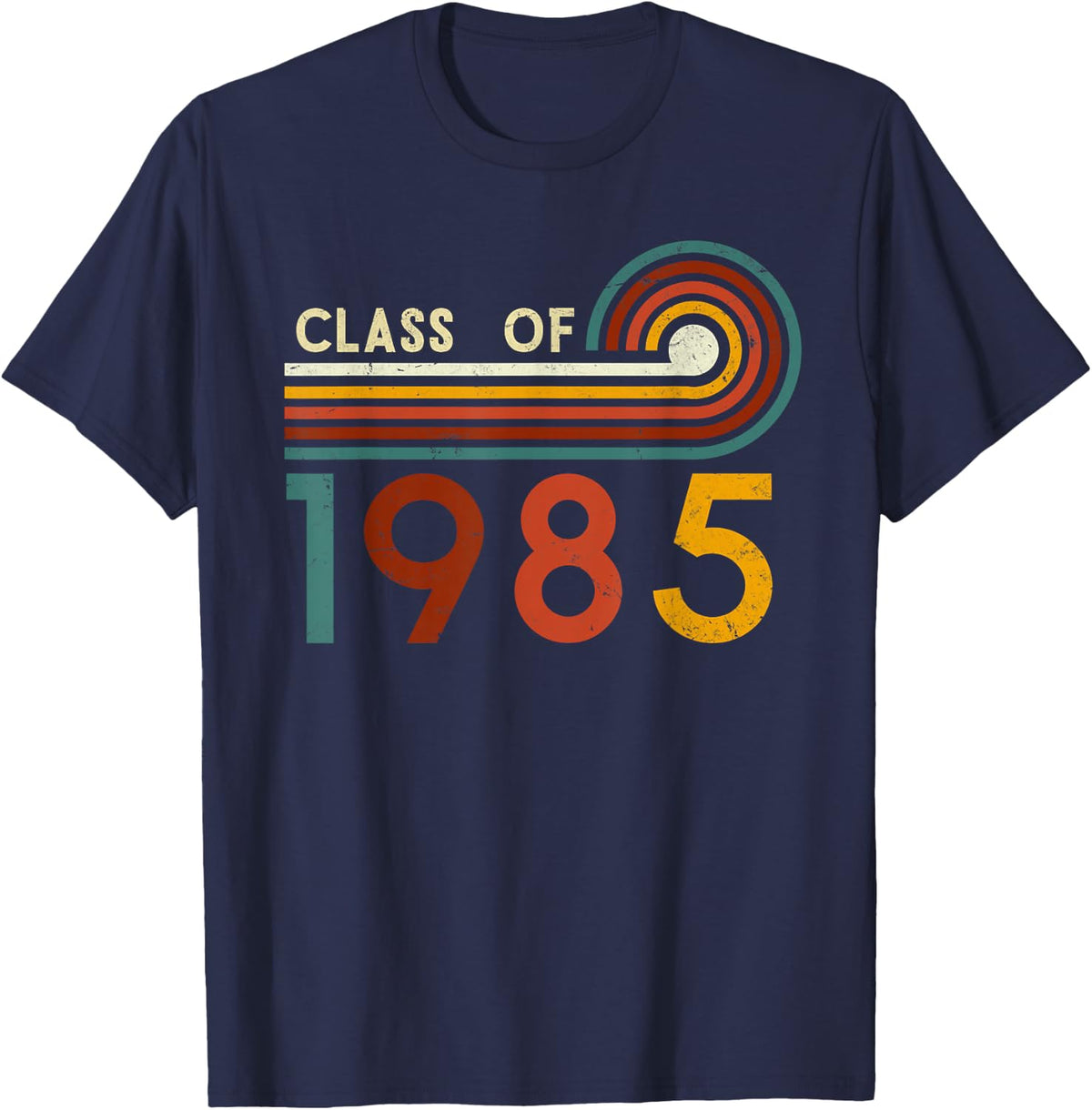 Vintage Retro Class of 1985 Reunion 40th Graduation Alumni T-Shirt - Navy Blue