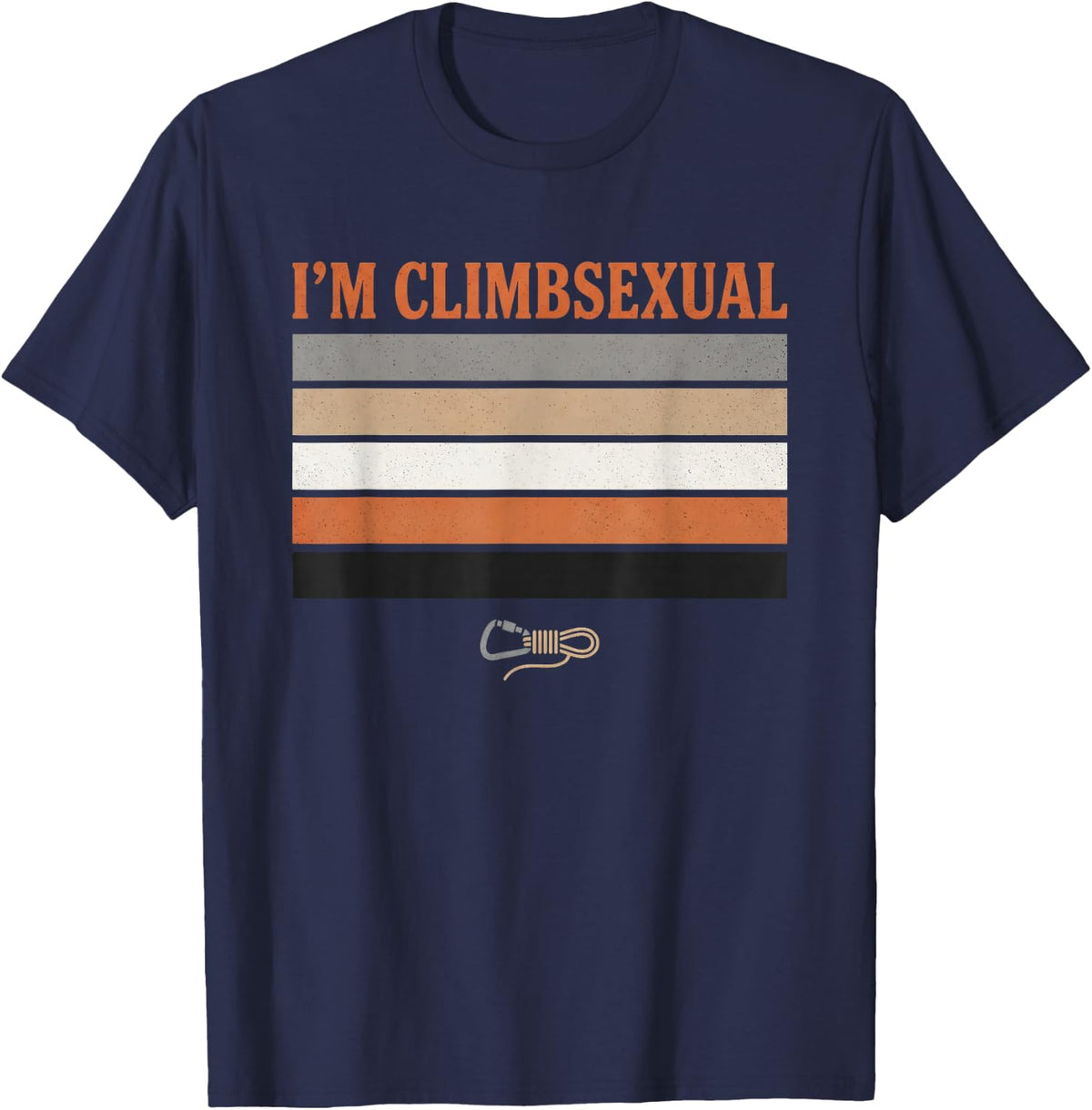 Climbsexual Tshirt Funny Climbing Lover Gift T-Shirt - Navy Blue