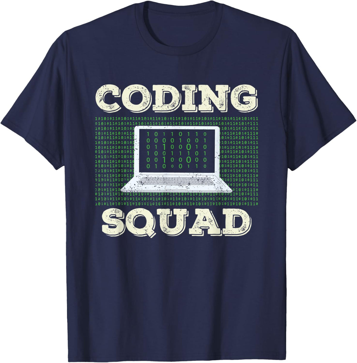 Coding Squad Code Coder Sayings Programmer T-Shirt - Navy Blue
