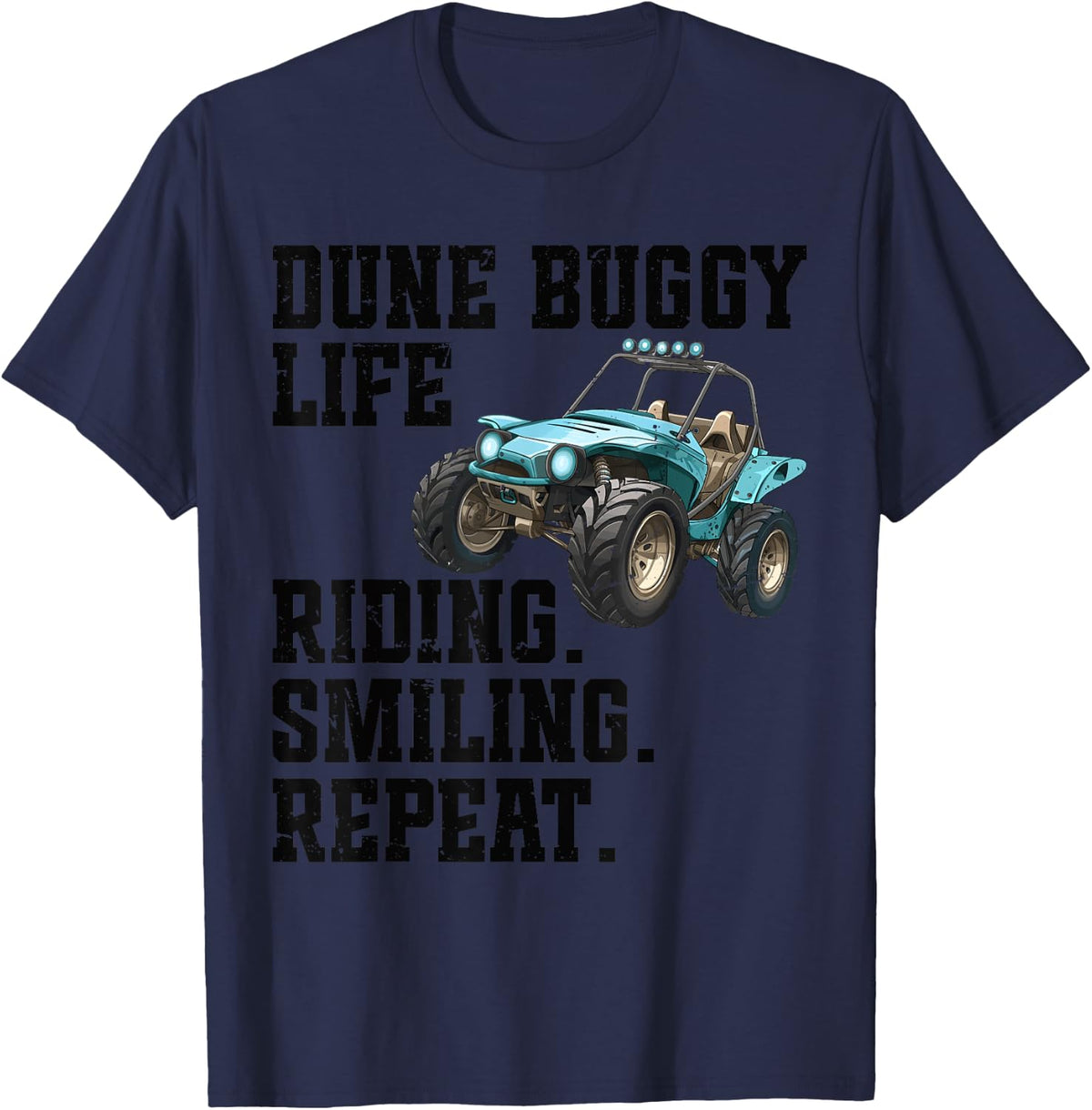 Sand Rail Fans Dune Buggy Racing Outfit Dune Buggy T-Shirt - Navy Blue