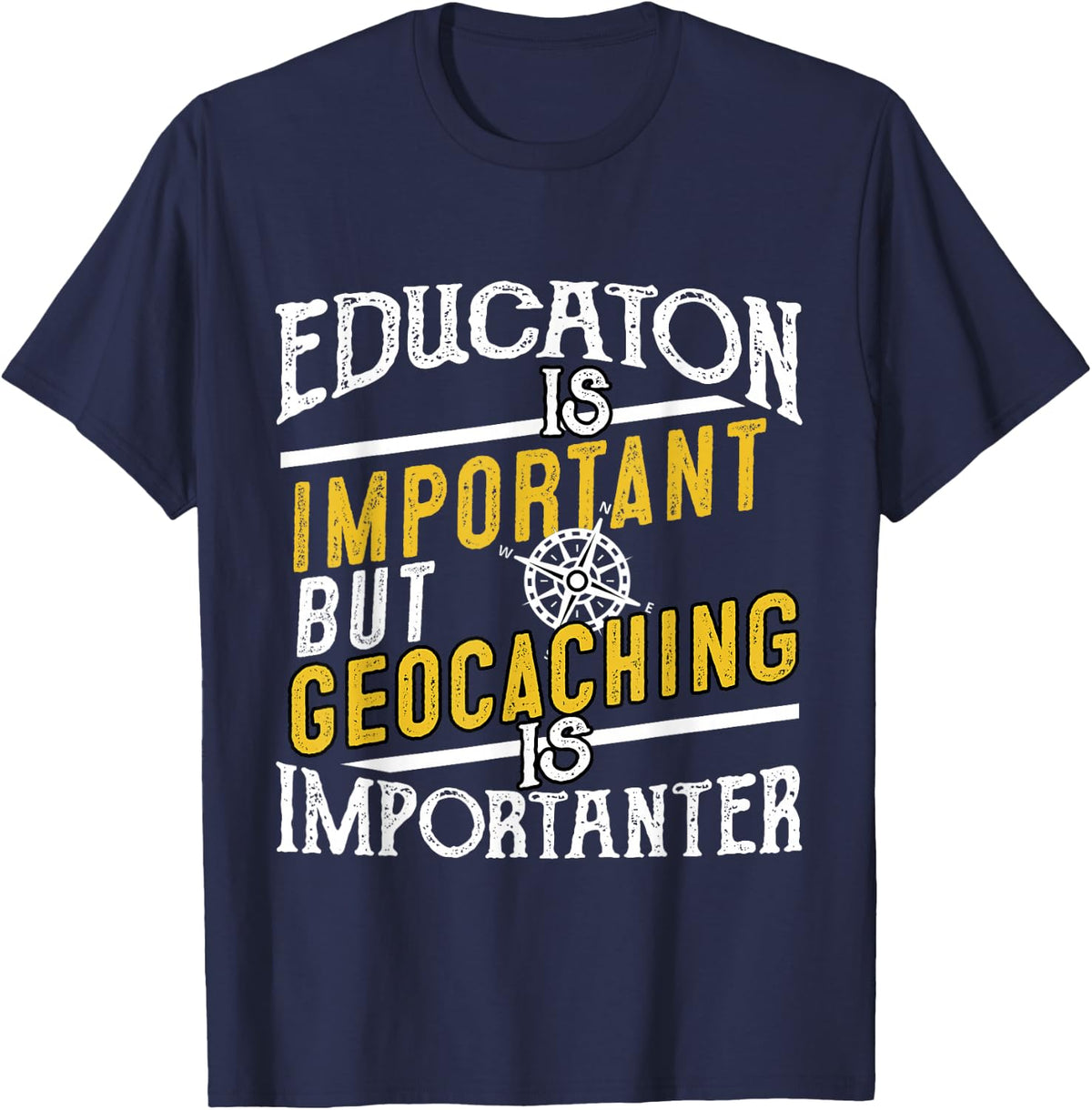 Geocache Gifts Boys Men Cache Caching and Women Geocaching T-Shirt - Navy Blue