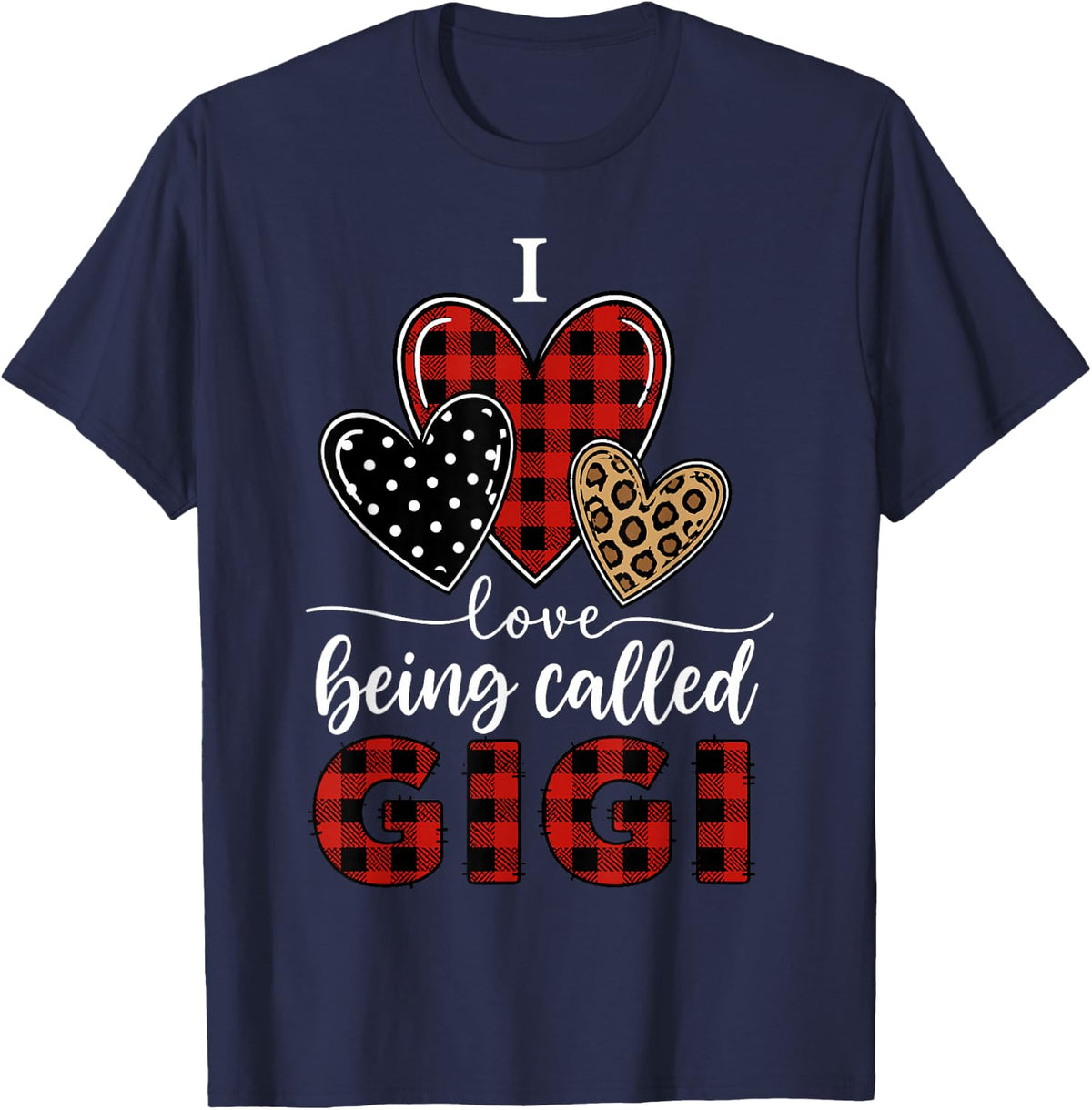 Love Being A Gigi Design for Grandma Nana Women Gigi Nana T-Shirt - Navy Blue