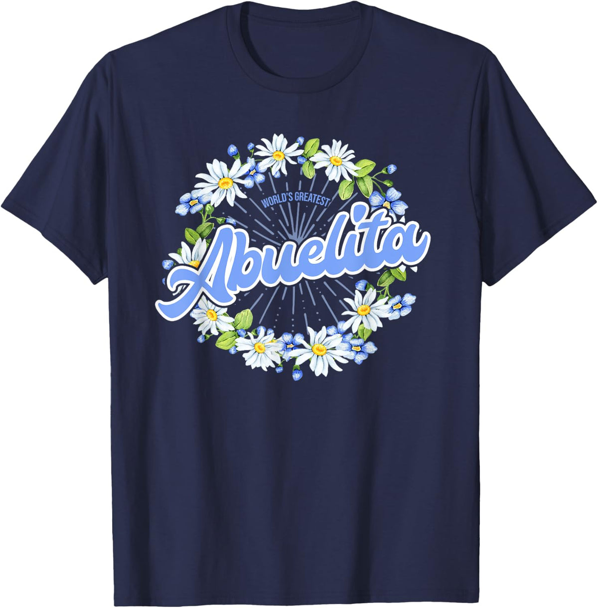 World's Greatest Abuelita - Gift Spanish Grandma T-Shirt - Navy Blue